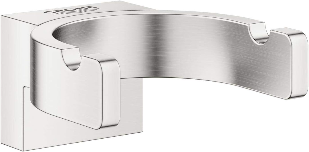 Grohe 41049DC0 Selection | Accessoires-Doppelter Bademantelhaken | Chrom | 41049000 Supersteel Doppe