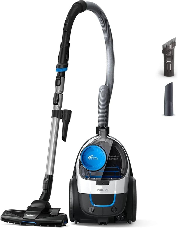 Philips PowerPro Compact Series 3000 Beutelloser Staubsauger – 900 W, Bodenstaubsauger mit HEPA-Filt