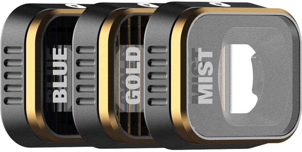 PolarPro - DJI Mini 3 Pro - Mist + GoldM + BlueM (3er-Pack) - Ultraleichtes Aluminium - Präzise kons