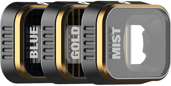 PolarPro - DJI Mini 3 Pro - Mist + GoldM + BlueM (3er-Pack) - Ultraleichtes Aluminium - Präzise kons