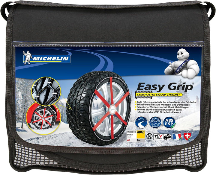 Michelin 92300 Textilschneeketten Easy Grip G12, ABS und ESP kompatibel, TÜV/GS und ÖNORM, 2 Stück,