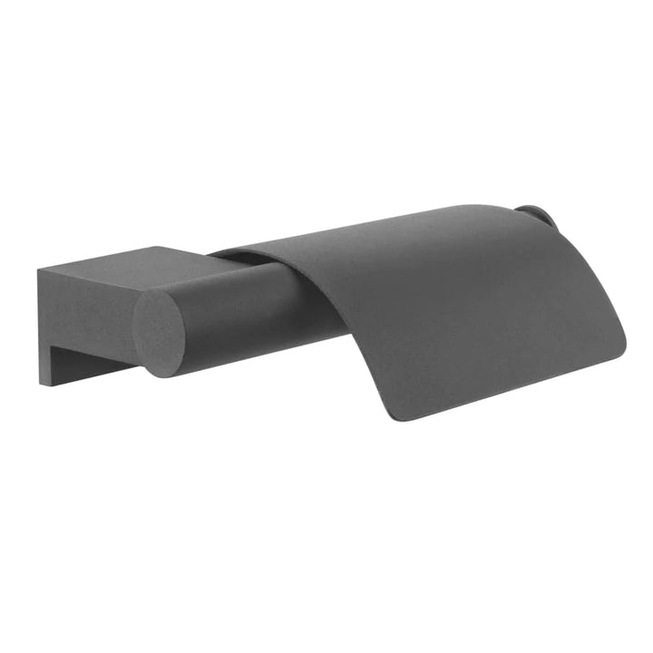Tiger Bold Toilettenpapierhalter mit Deckel, Edelstahl, Schwarz-matt, 5,2x13,4x16,8 cm 5,2x13,4x16,8