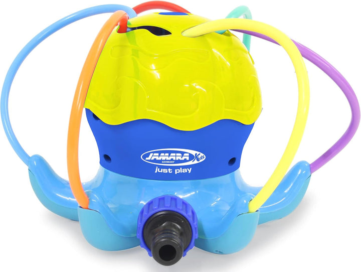 JAMARA 466800 Mc Fizz Wassersprinkler Oktopus-Schnelle Installation, Verbindung zu Standard Schlauch