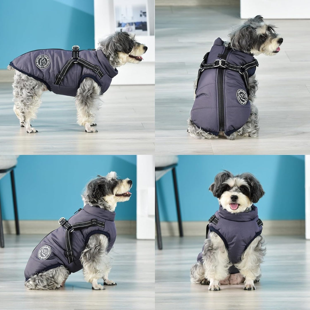Hundejacke Winterweste Jacken Hundemantel Hundepullover Haustier Skifahren Kostüm Ärmellose Baumwoll
