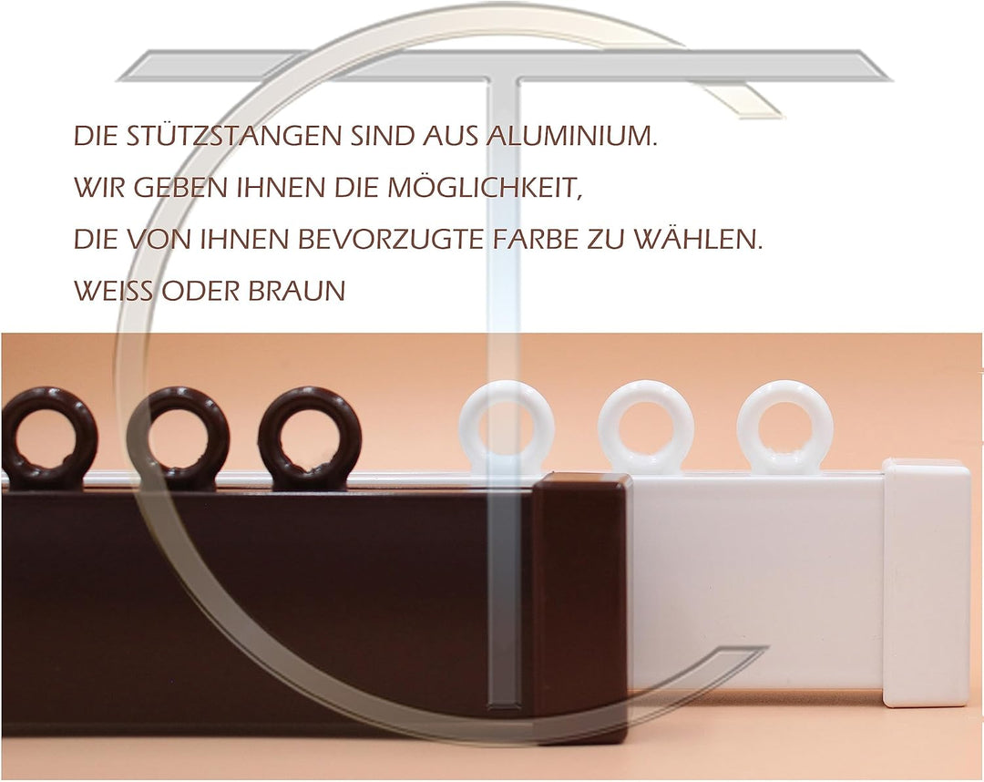 Vorhang/Fliegengitter, PVC, Modell 21, Alu-Stangen, in Italien hergestellt, Masse (Standard oder mas
