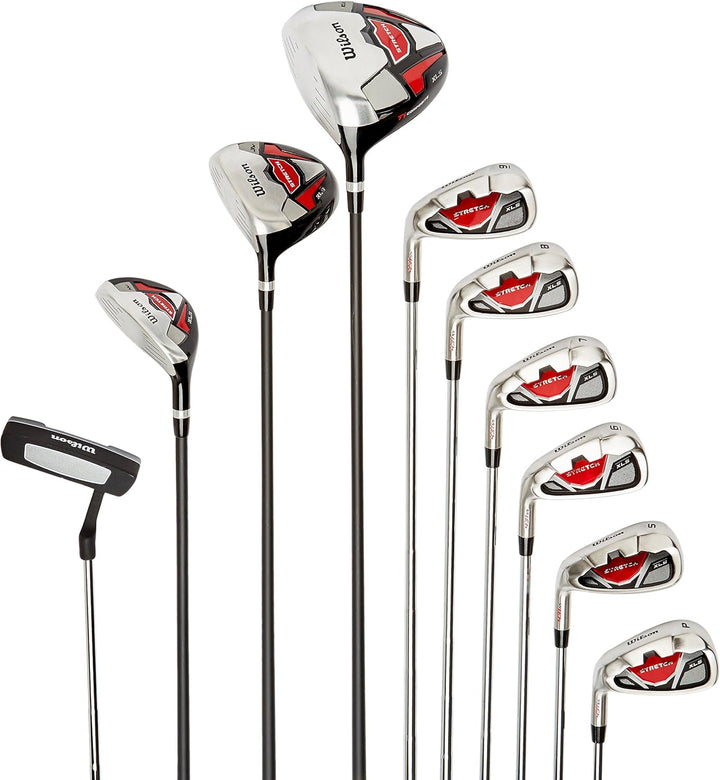 WILSON Herren Stretch XL Tasche Mit Golfschlägern Links/Standardlänge Ohne Graphitschaft Single, Lin