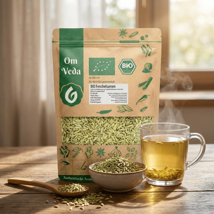 BIO Fenchelsamen 900g Fenchel Gewürz Fenchelsaat Fennel Seeds ganz | BIO-Qualität | Teegewürz Kräute