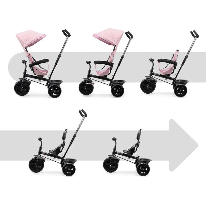 Kinderkraft Freeway 2 Dreirad Kinder mit Schiebegriff, 360° drehbarer Sitz, Freilauf, Schutzbügel, 3