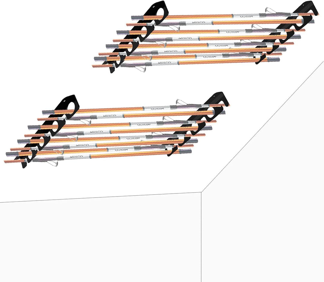 Angelrutenhalter aus Acryl, Wandhalterung, Angelrute/Rutenaufbewahrung Organizer für Garage, Boot, K