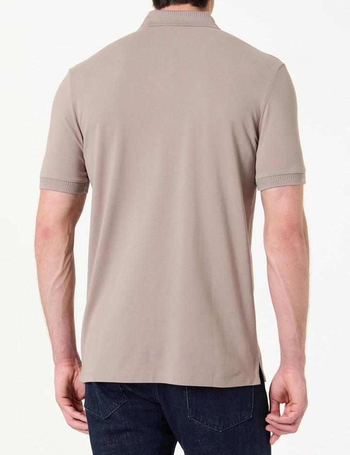 HUGO Herren Dereso222 Slim-Fit Poloshirt aus Baumwoll-Piqué mit Logo-Label S Light/Pastel Brown 237,