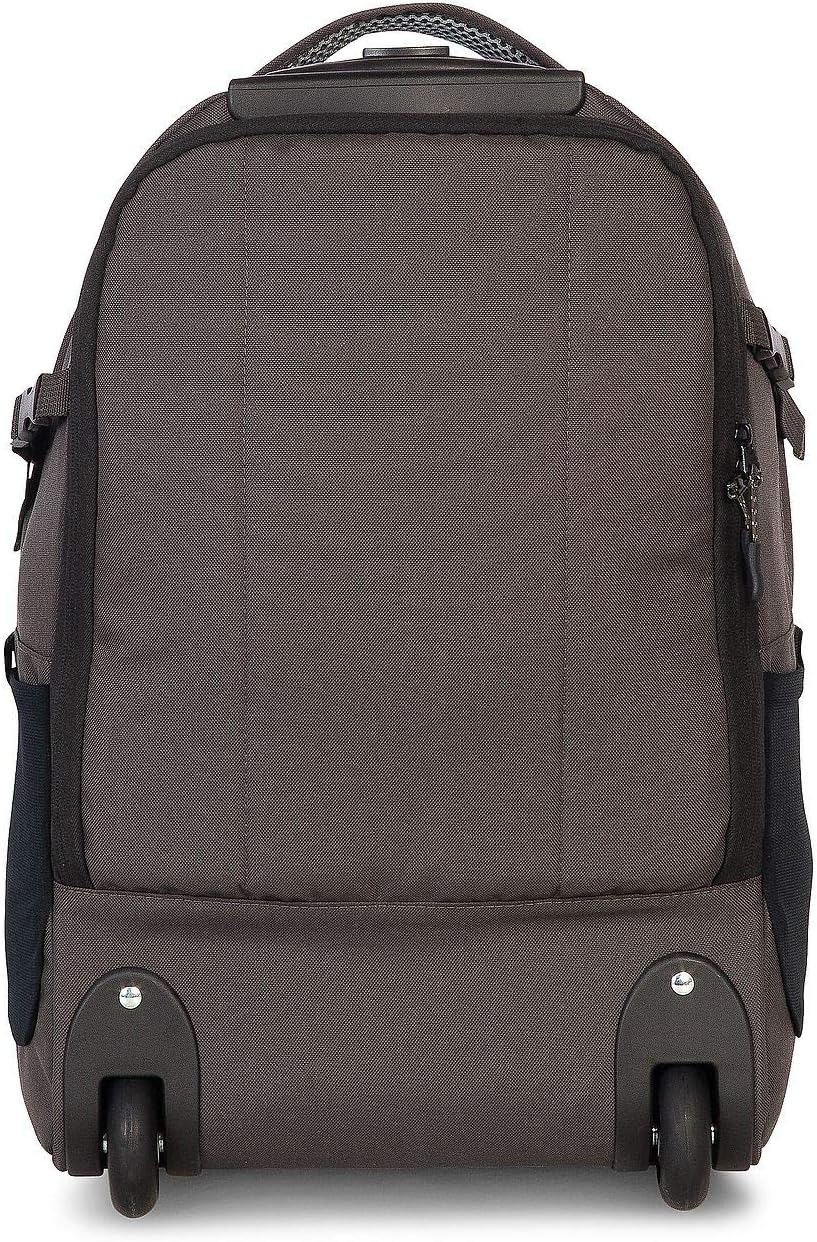Fabrizio Bestway 2 Rad Rucksack Trolley Schultrolley Backpack Schulranzen mit Rollen, Farbe:Schwarz/