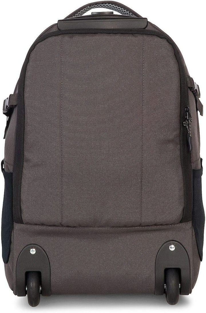 Fabrizio Bestway 2 Rad Rucksack Trolley Schultrolley Backpack Schulranzen mit Rollen, Farbe:Schwarz/