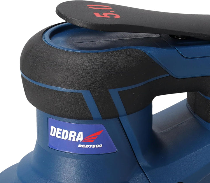 DEDRA Exzenterschleifer Exzenterschleifer 350W, Ø150mm – Bürstenlos, regelbare Drehzahl 4000–10000 U