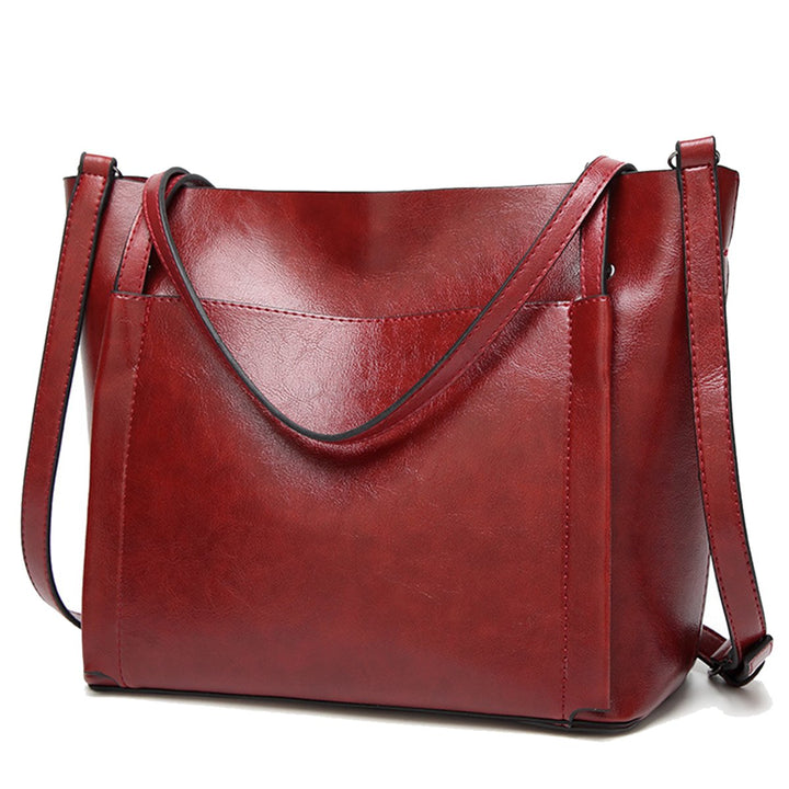 Coolives Damen Gross Shopper Tasche aus PU-Leder mit Schulterriemen Schultertasche Umhängetasche Eim