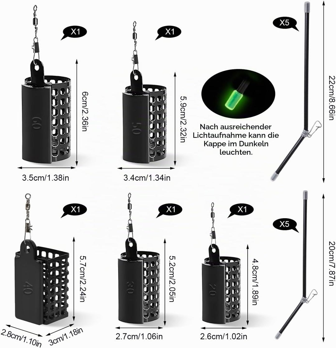 Grundangeln Angelzubehör Geeignet für Meeres und Süsswasserfische 15PCS, 15PCS