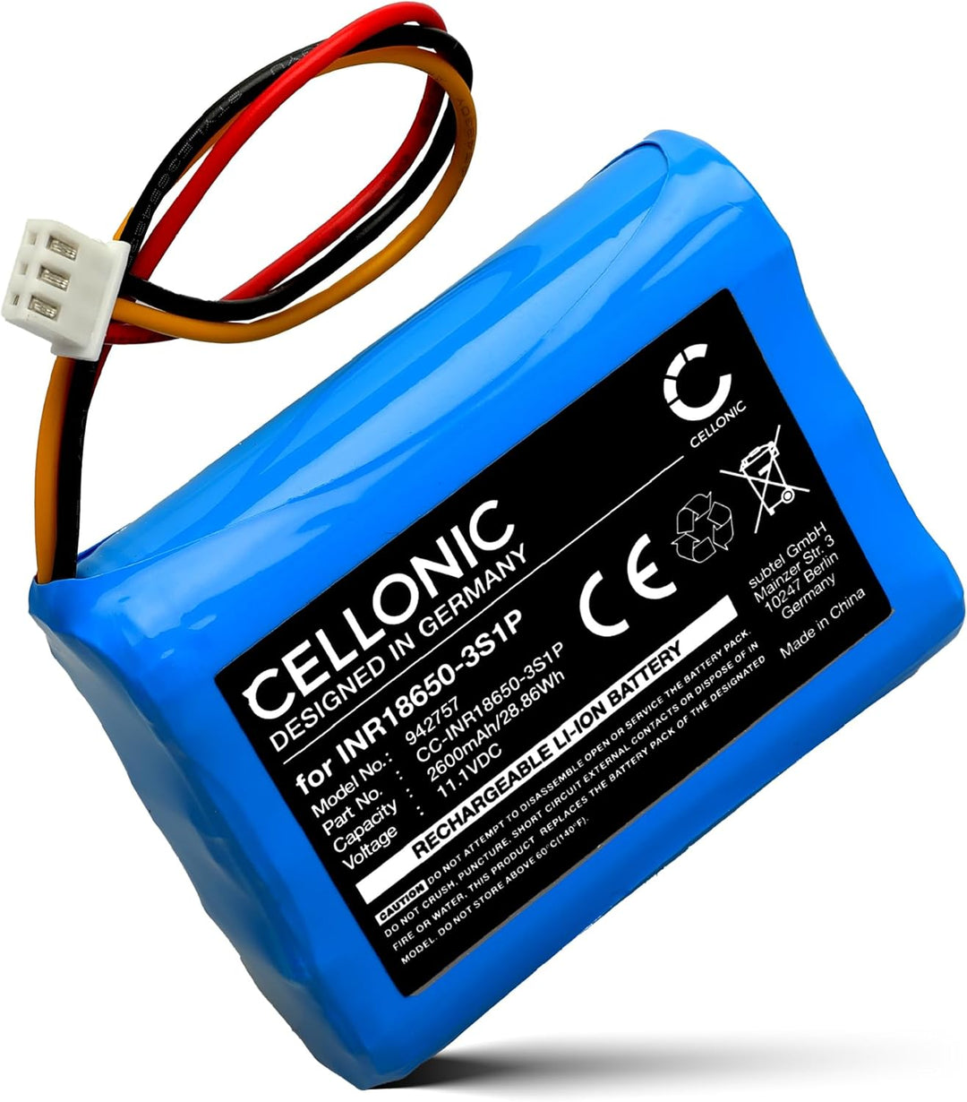 CELLONIC, Lautsprecherakku kompatibel mit DOCKIN D Fine, D Fine 2, D Fine 2 Plus (2600mAh, 11.1V) Er