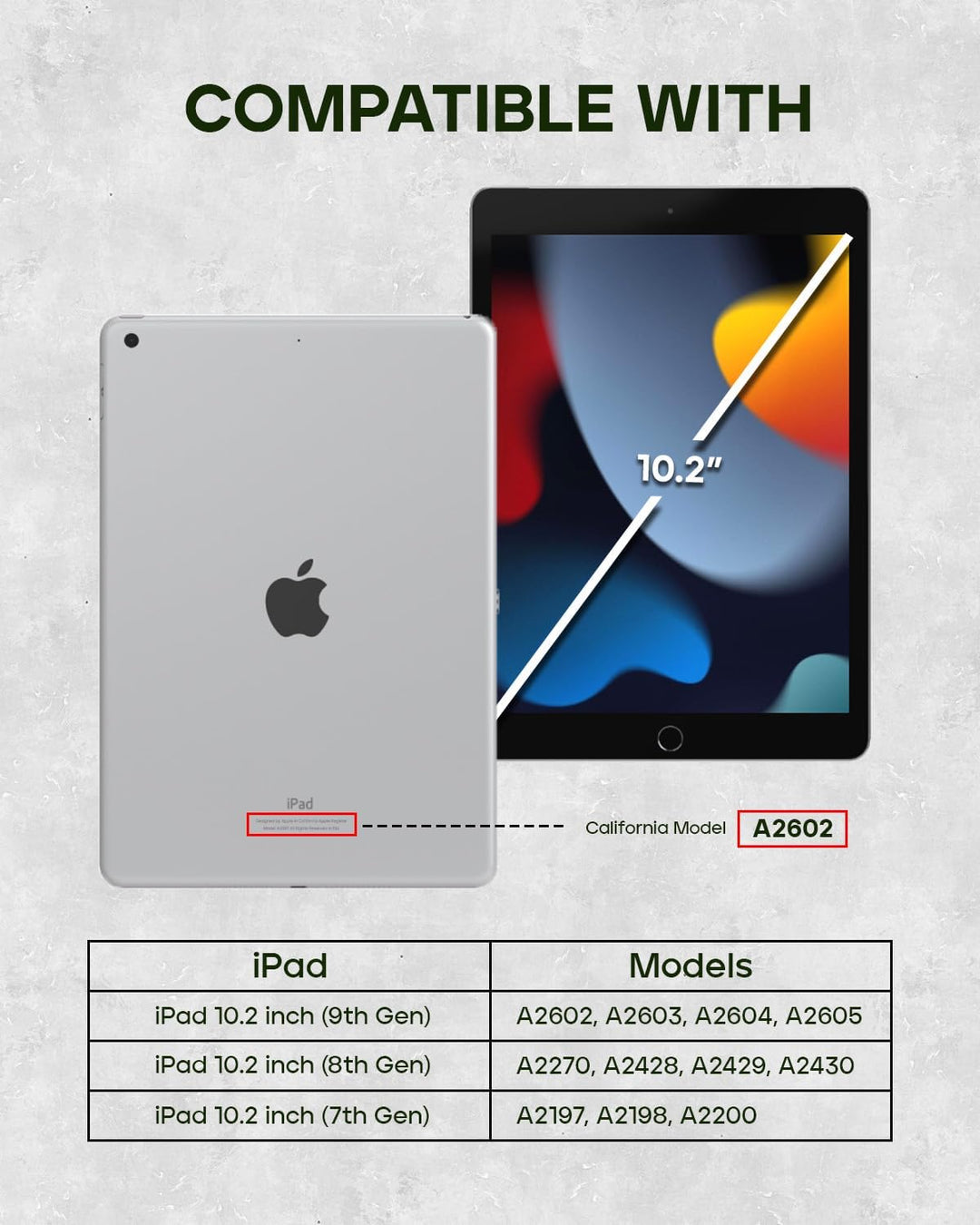 Porter Riley - Lederhülle für iPad 10.2" (9. / 8. / 7. Generation) 2021/2020/2019. Premium Echtleder