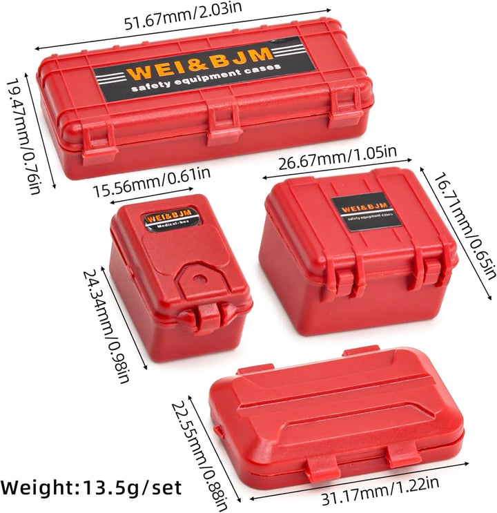 RC Crawler Car Dachdekoration 12-in-1 Tankaufbewahrungsbox, Gepäcknetz, Schaufel, Für Traxxas Desert