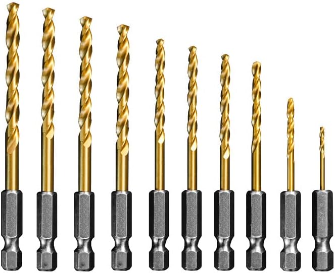 Metallbohrer-Set Cobalt Ø 1.5-5.0 Sechskantschaft, Titanium Coating, HSSCo (M35) | Hex Shank Drill B