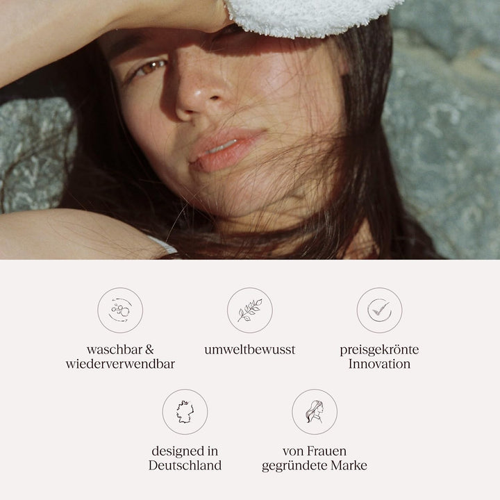 Waschies 7-tlg. Geschenkset by fraubeauty – Geschekbox mit Abschminkpads, Mini-Augenpads &amp; Gesichtst