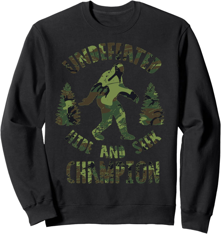 Bigfoot Lustig - Unbesiegter Versteck-Champion Sweatshirt