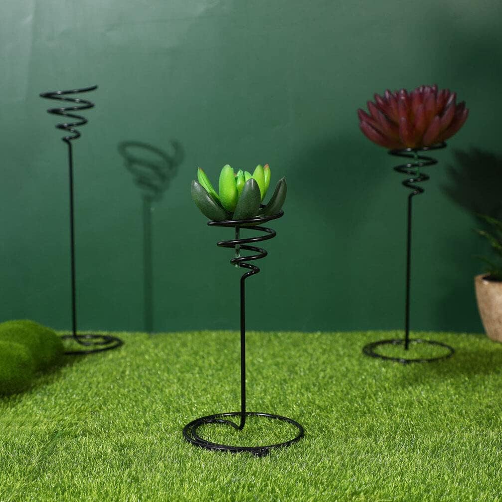 YARNOW 6 Stücke Garten Air for Racks Steht Tillandsia Draht Anzeige Halter Edelstahl Silber Pflanzer