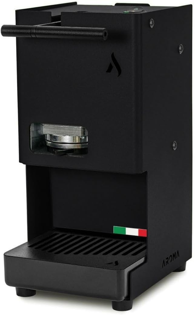 Aroma E.GO Kaffeepadmaschine für ESE-Pads 44 mm Schwarz, Schwarz