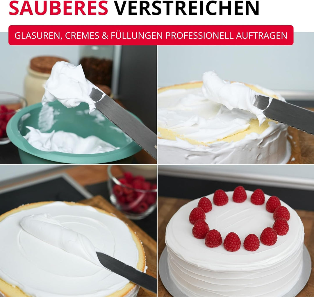 Westmark Konditormesser – Beidseitig schneidendes Tortenmesser zum Schneiden von Torten undKuchenböd