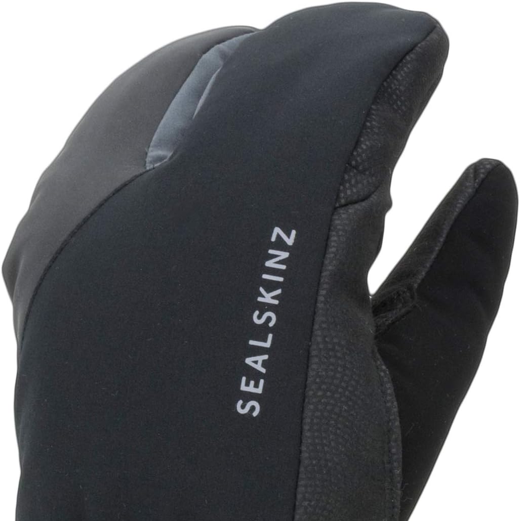 Sealskinz Unisex Extrem Kaltes Wetter Wasserdichter Radhandschuh im Hummerkrallen-Stil Black/Grey S,