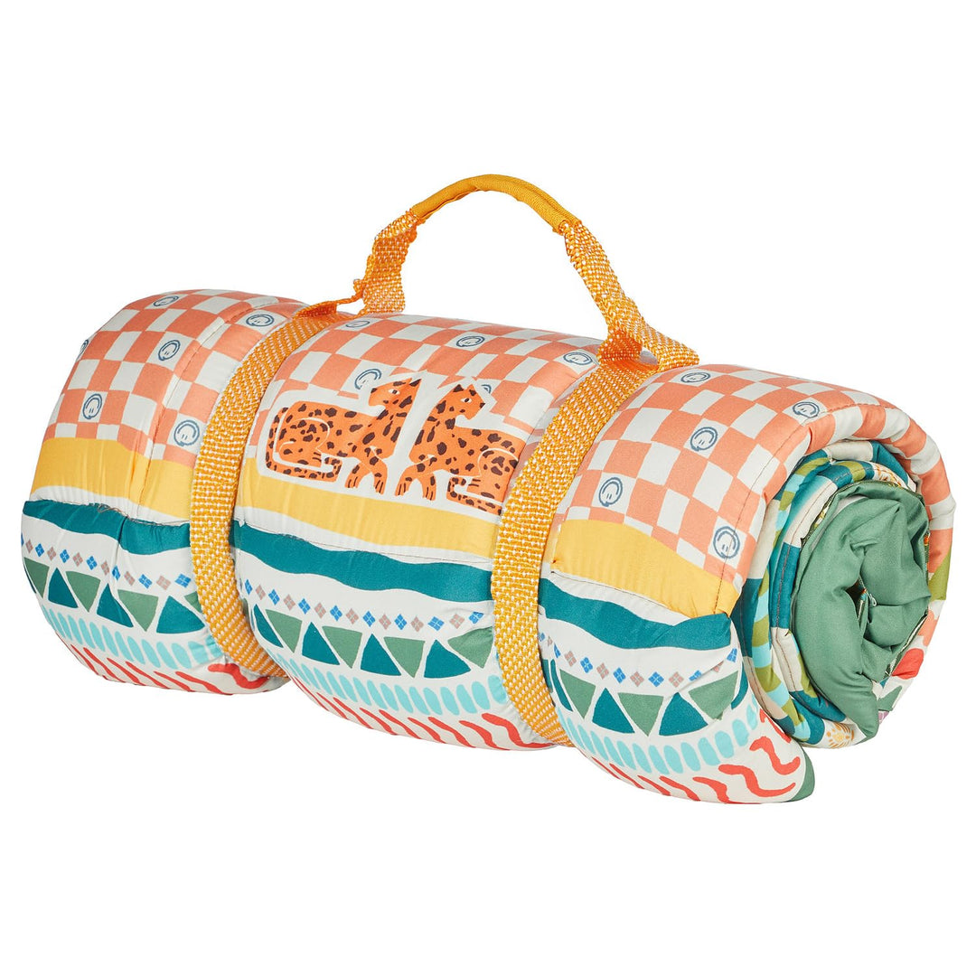 BUTLERS Picknickdecke 140x180 cm - Picnic Deluxe - Picknickdecke Baumwolle gefüttert | Liegedecke St