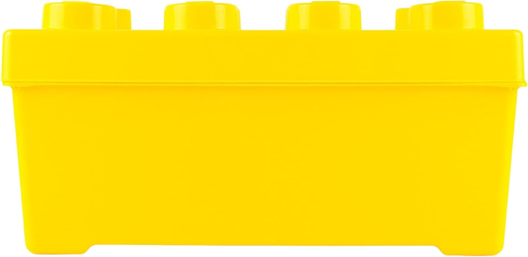 Stein-Experte LEGO® Aufbewahrungsbox Gelb – Kreatives Ordnungssystem im LEGO Design | Mittelgross mi