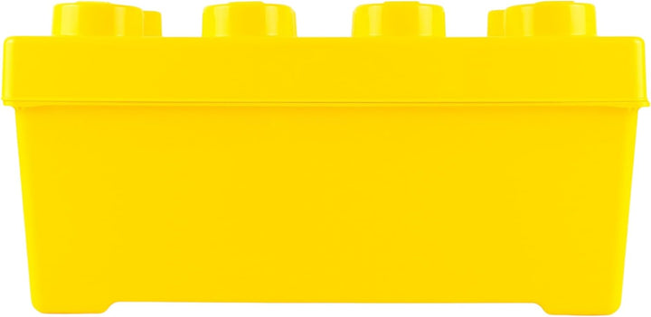 Stein-Experte LEGO® Aufbewahrungsbox Gelb – Kreatives Ordnungssystem im LEGO Design | Mittelgross mi