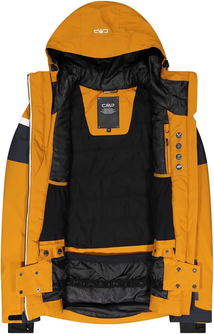 CMP Herren Herrenjacke mit Fester Kapuze skijacke 46 Kürbis, 46 Kürbis