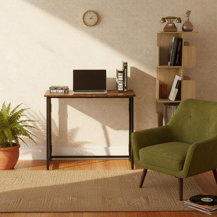 MEUBLE Cosy Klapptisch mit Rollen, Multifunktionaler Faltbar Tisch für Wohnzimmer, Einfacher Aufbau,