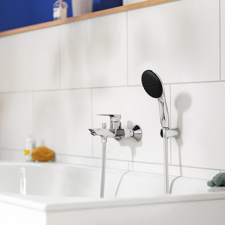 GROHE StartEdge - Einhand- Wannenarmatur (mit Temperaturbegrenzer, variable Mengenbegrenzung, automa