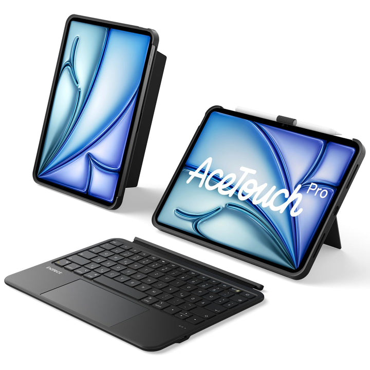 Inateck Hülle mit Tastatur für iPad Air 11 Zoll(2025/2024),Air 5/4,für iPad Pro 11 Zoll, 5,1" Vollfl
