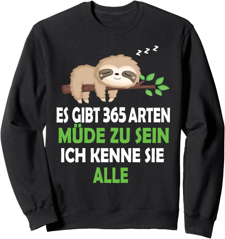Faultier Nachthemd Schlafshirt Pyjama Schlafanzug Geschenk Sweatshirt