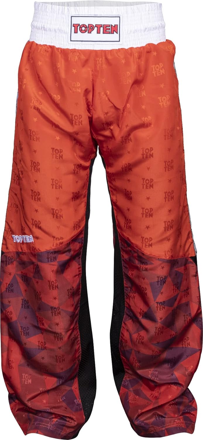 TopTen Kickboxhose „Prism“ Rot XXL, Rot XXL