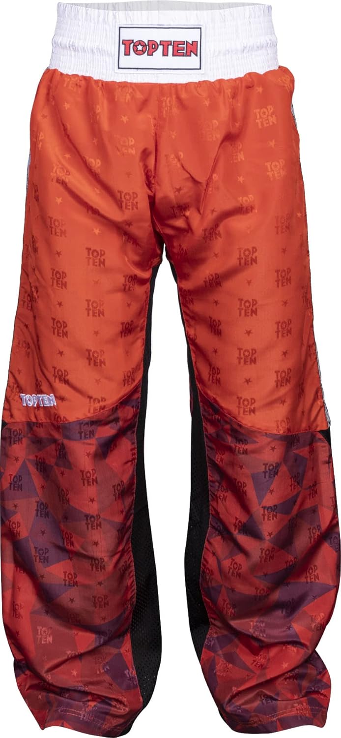 TOP TEN Kickboxhose „Prism“ Rot S, Rot S