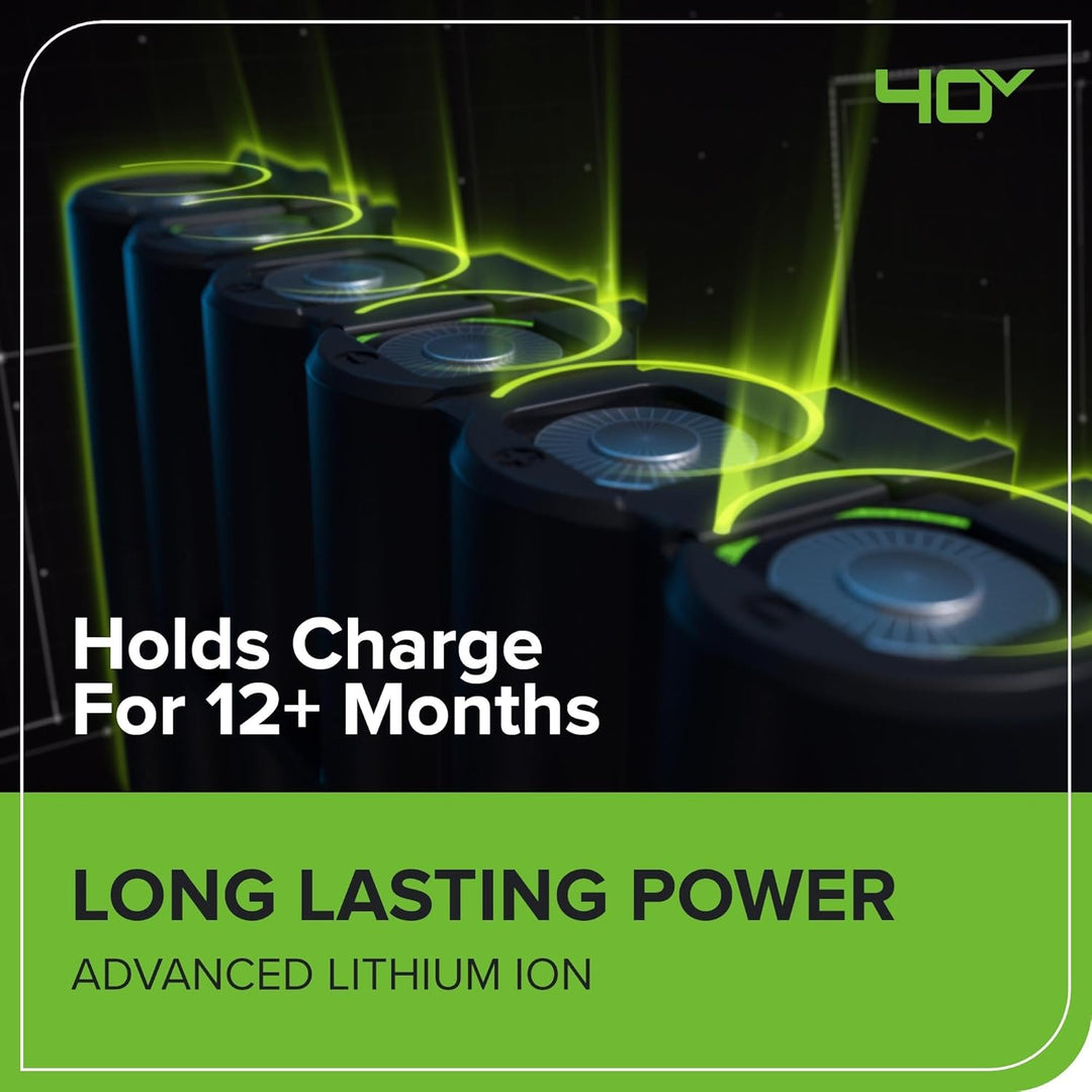 Greenworks GD40TCSK2 Akku Kettensäge mit Akku und Ladegerät, bürstenlosem Motor, 25 cm Blattlänge, 1