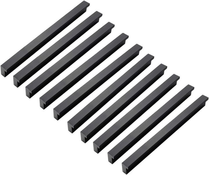 Qrity 20x Möbelgriffe Schwarz Lochabstand 96mm Türgriffe Küche Stangengriff Schrankgriffe Schubladen