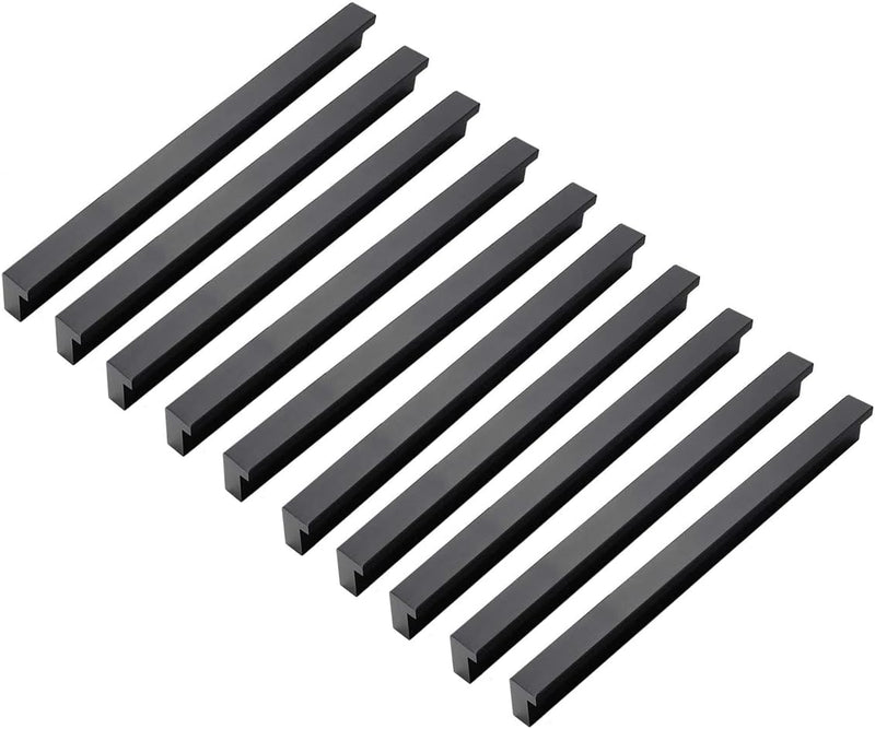 Qrity 20x Möbelgriffe Schwarz Lochabstand 96mm Türgriffe Küche Stangengriff Schrankgriffe Schubladen