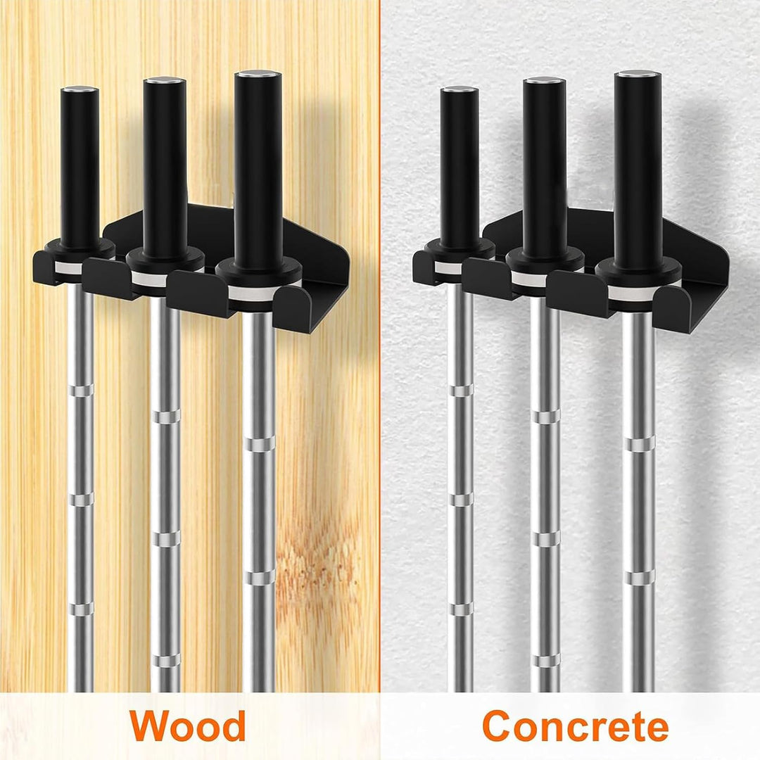 Gym Organizer Barbell Holder - Vertical Wall Mounted Barbell Storage, Olympic Bar Hanger for Home, C