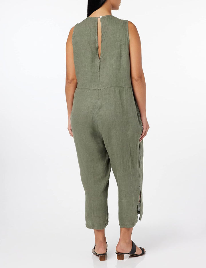 Le Jardin du Lin Damen Trlsc101275 Jumpsuit, Leichtes Khaki, 40 EU