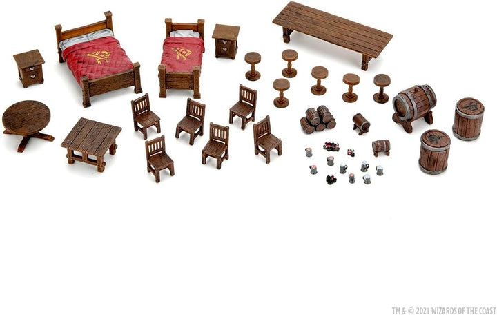 WizKids/NECA WZK96044 Accessories Bett und Flaschen, Bett und Flaschen