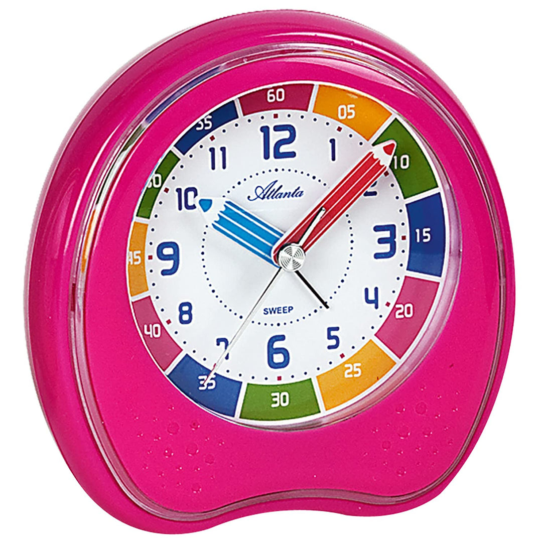 Atlanta Kinderwecker ohne Ticken 1953 Pink, Pink