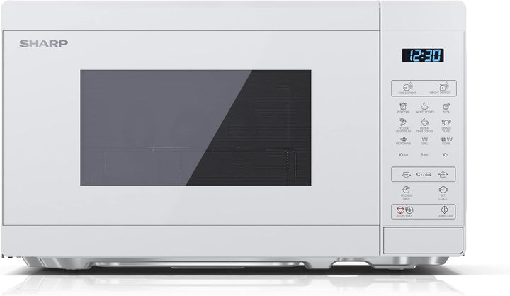 SHARP MG02E-C Mikrowelle mit Grill (Mikrowelle: 800W, Grill: 1000W, 11 Leistungsstufen, Auftaufunkti
