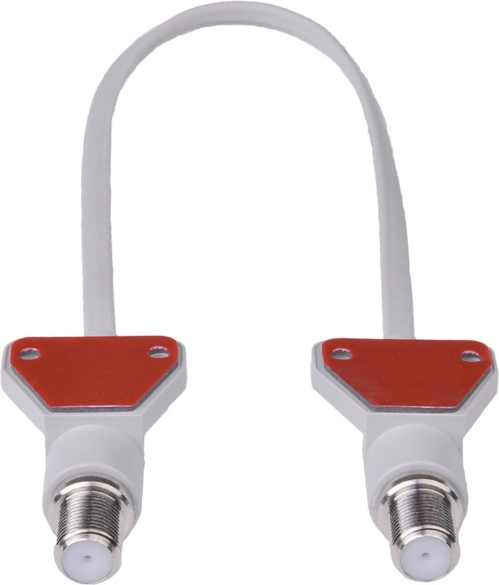 DUR-line® Profi Fensterdurchführung (2Stück) M - 21cm Kabellänge - Minimale Dämpfung, maximale Schir