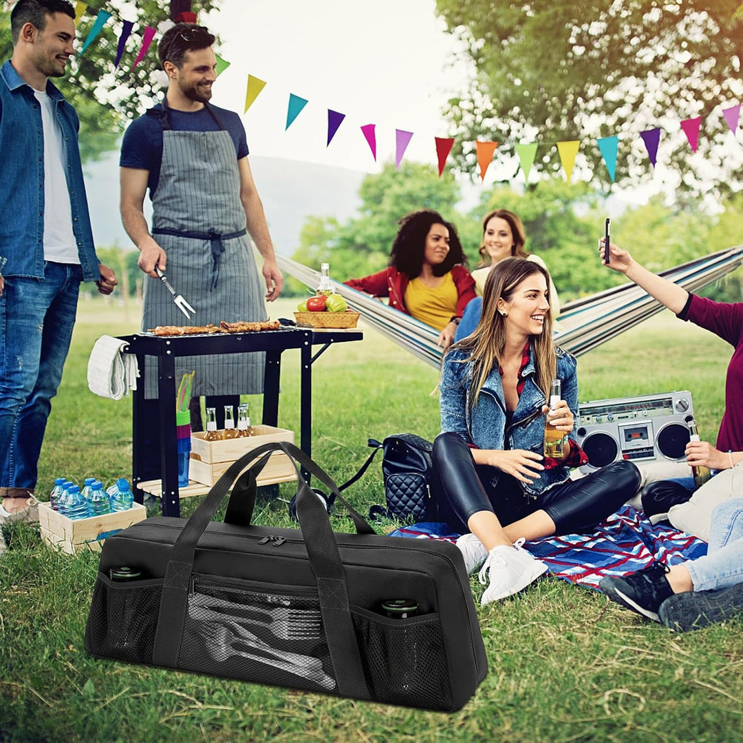 Generisch Grillzubehör-Tasche | Aufbewahrungsbox Für Grillutensilien 56 X 17 X 18 cm,Grosse Aufbewah