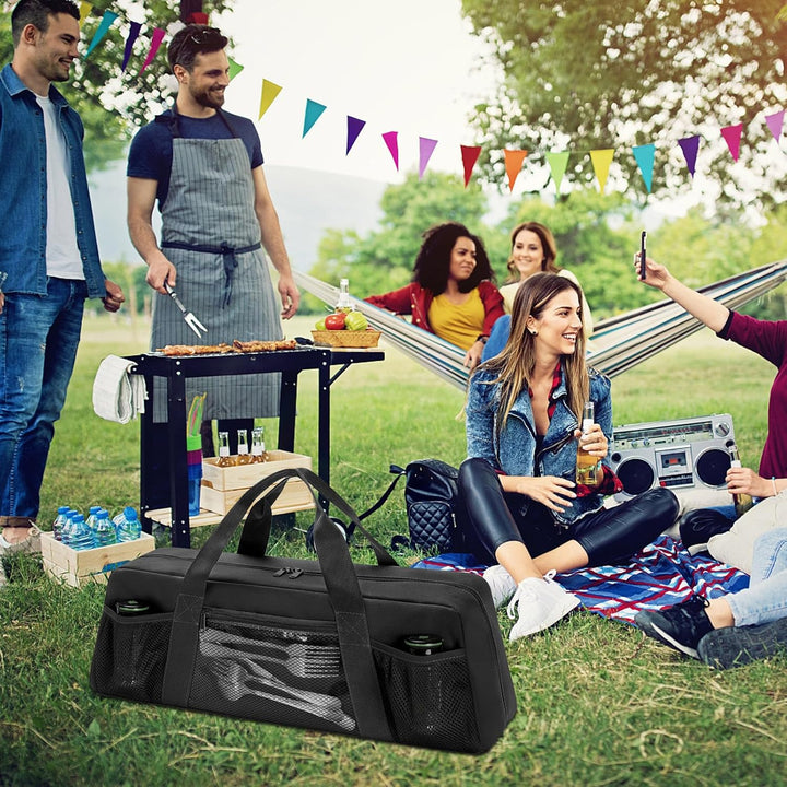 Generisch Grillzubehör-Tasche | Aufbewahrungsbox Für Grillutensilien 56 X 17 X 18 cm,Grosse Aufbewah